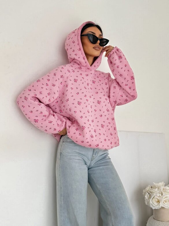 Bluza Flarsi pudrowa