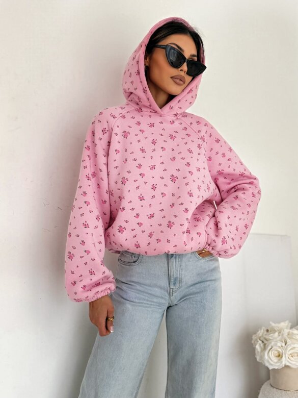 Bluza Flarsi pudrowa