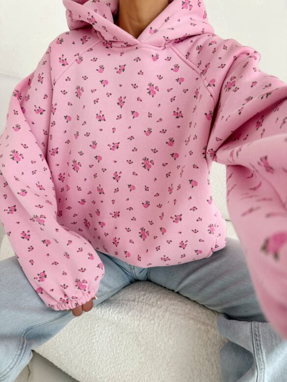 Bluza Flarsi pudrowa