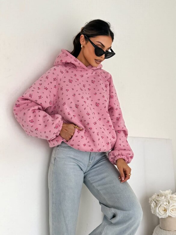 Bluza Flarsi pudrowa