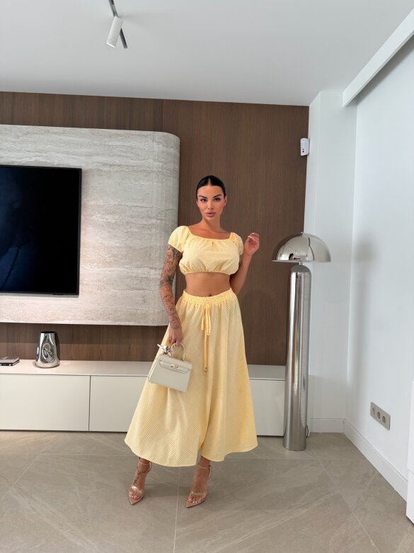 Komplet 2w1 Elvis z wiskozą żółty