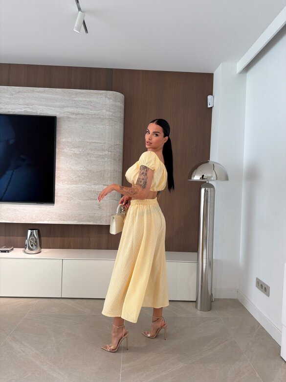 Komplet 2w1 Elvis z wiskozą żółty