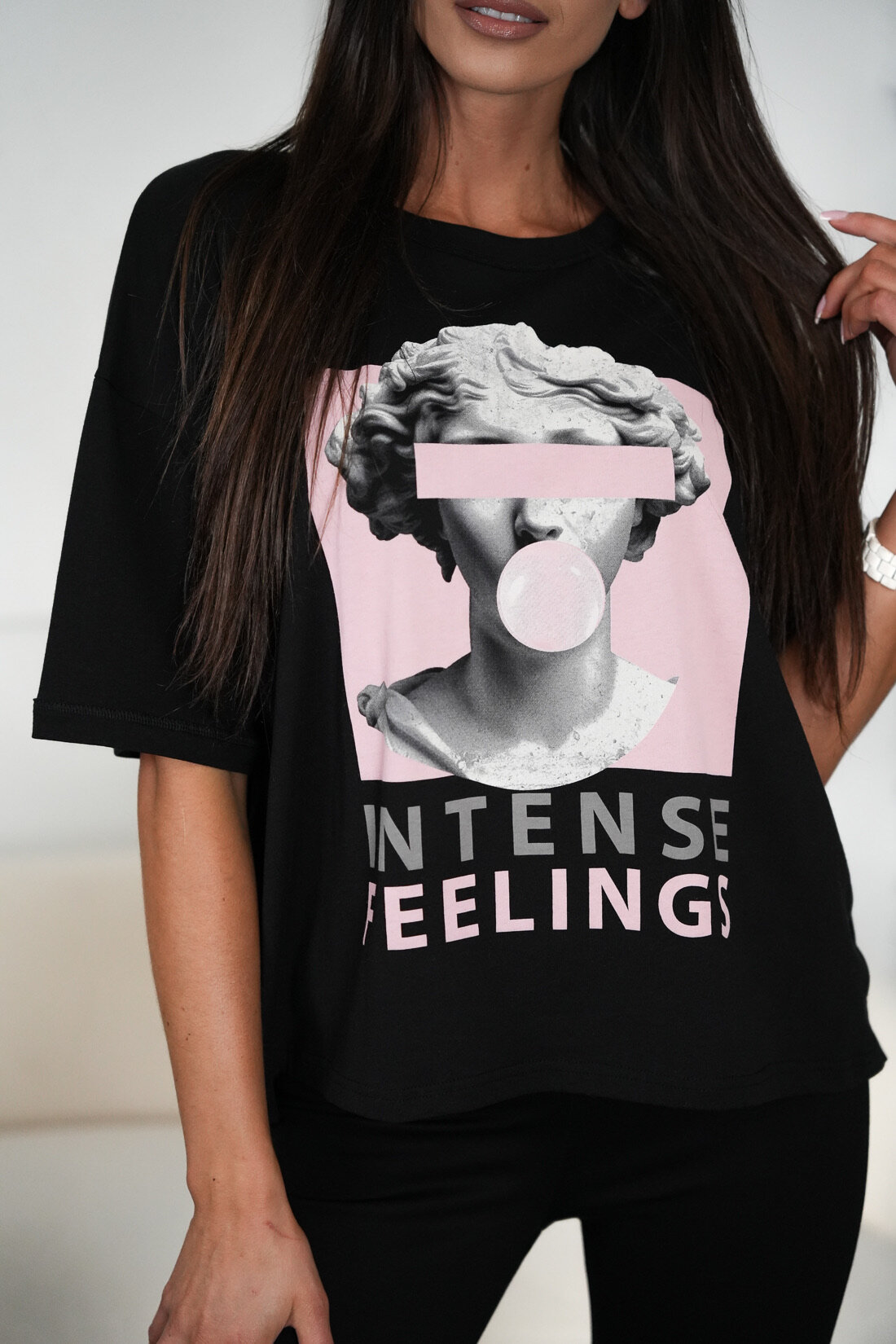 T-shirt Intense Feelings czarny