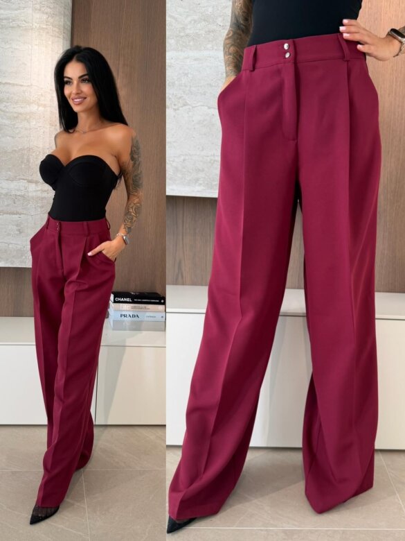 Spodnie Armas bordowe