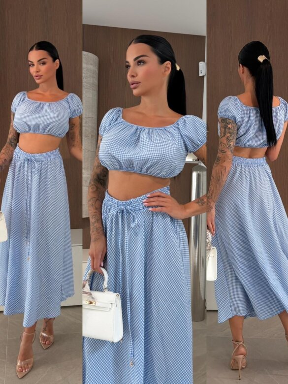 Komplet 2w1 Elvis z wiskozą niebieski