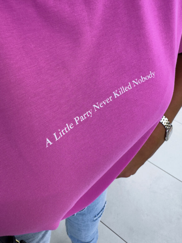 T-shirt A Little Party różowy 