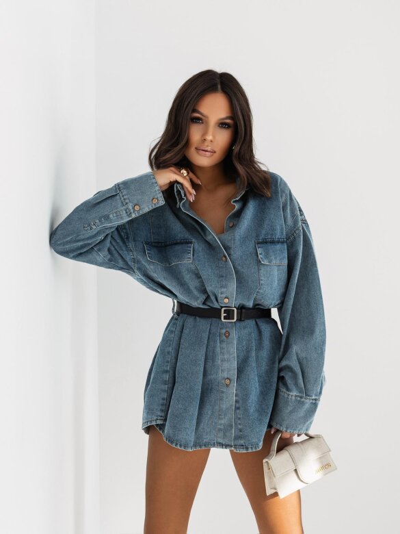 Koszula Jasmine jeans dekatyzowana niebieska