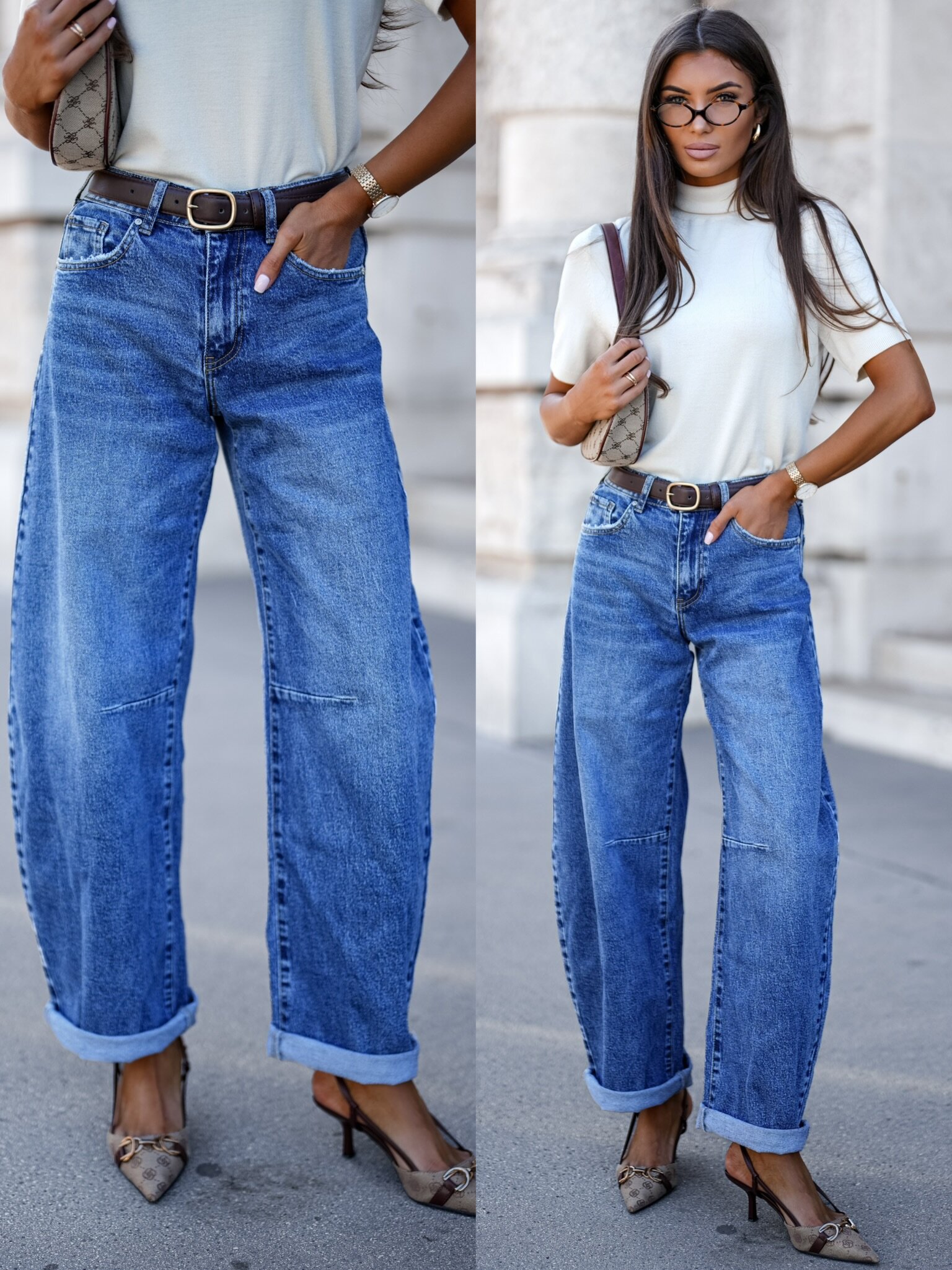 Spodnie Felipe jeans niebieskie