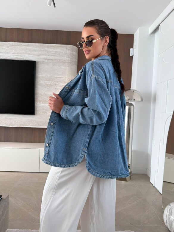 Koszula Vannie jeans niebieska