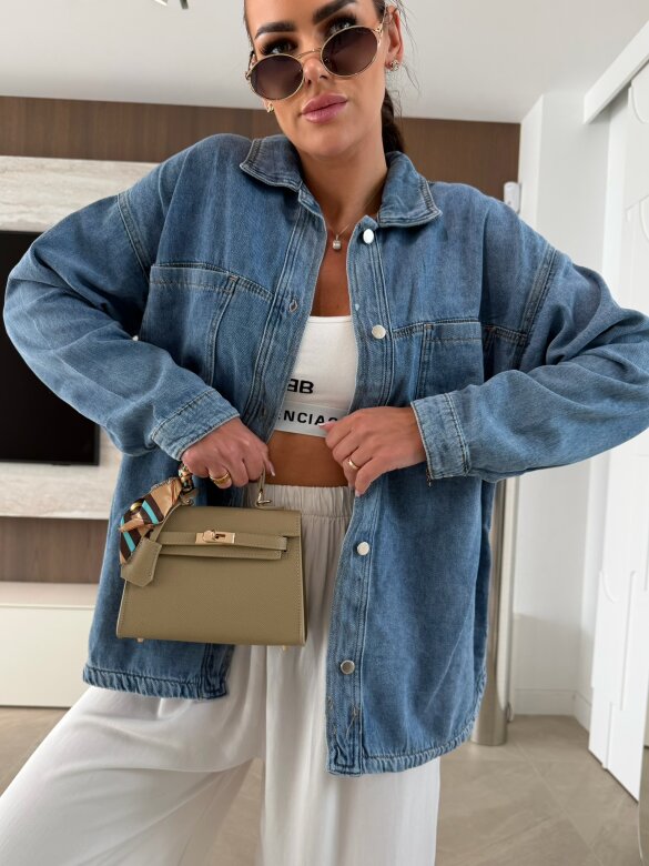 Koszula Vannie jeans niebieska