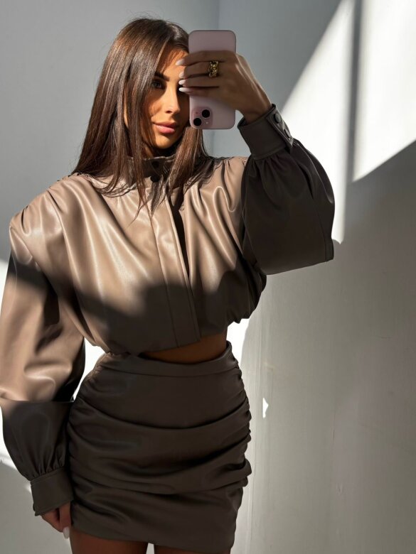 Skirt Christen mini latte