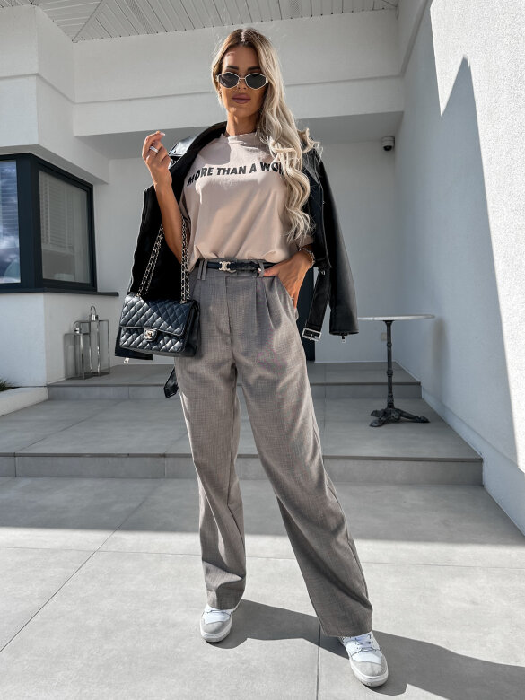 Spodnie Get Yours elegant szare