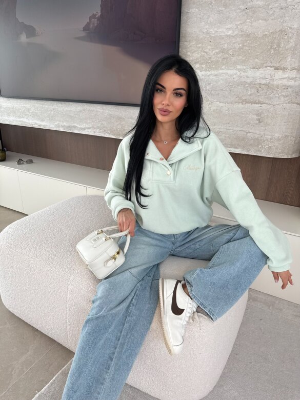 Bluza Sore polarowa miętowa