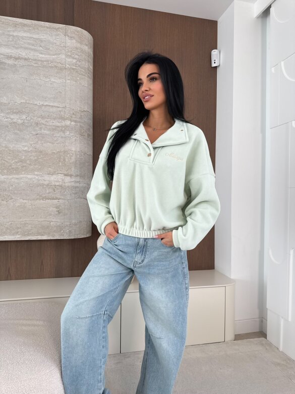 Bluza Sore polarowa miętowa