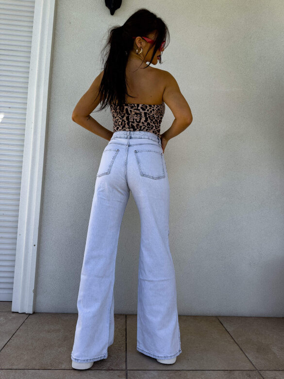 Spodnie Leonardo jeans jasnoniebieskie 