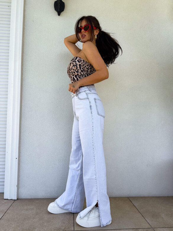 Spodnie Leonardo jeans jasnoniebieskie 