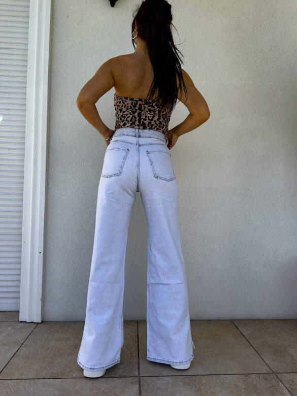 Spodnie Leonardo jeans jasnoniebieskie 