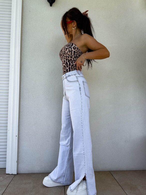 Spodnie Leonardo jeans jasnoniebieskie 