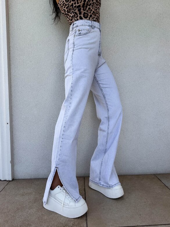 Spodnie Leonardo jeans jasnoniebieskie 