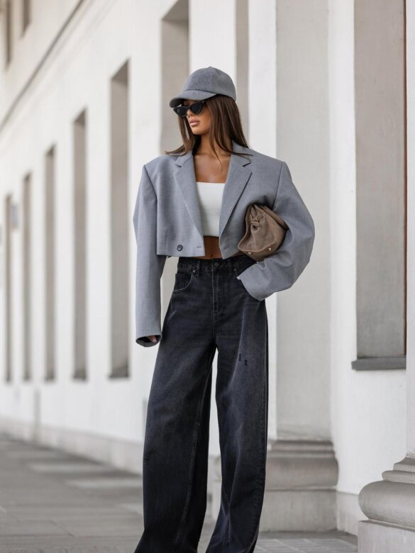 Spodnie Silenzio jeans czarne