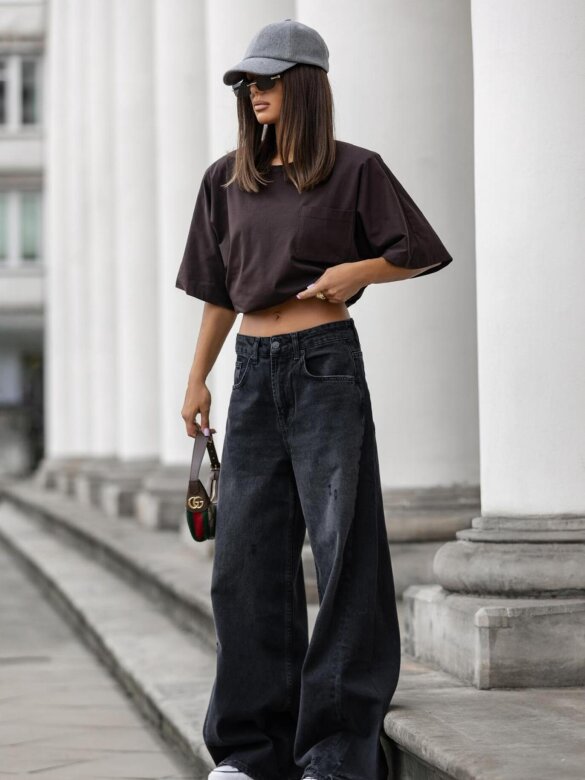 Spodnie Silenzio jeans czarne