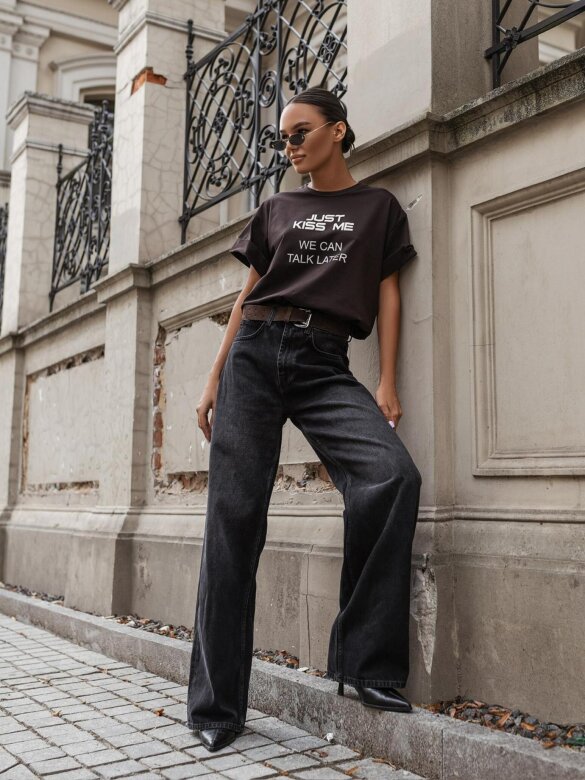 Spodnie Silenzio jeans czarne