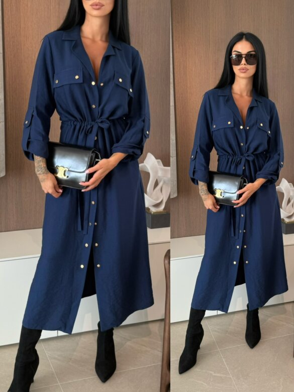 Sukienka Dori granatowa