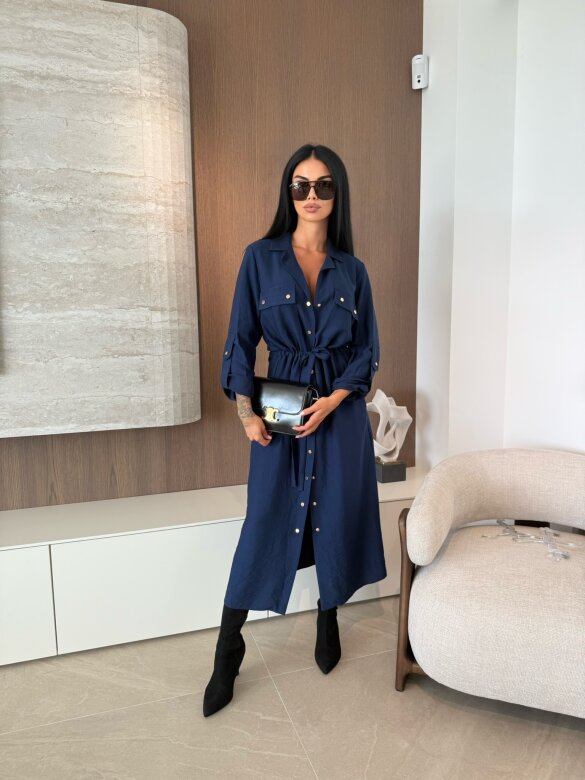 Sukienka Dori granatowa