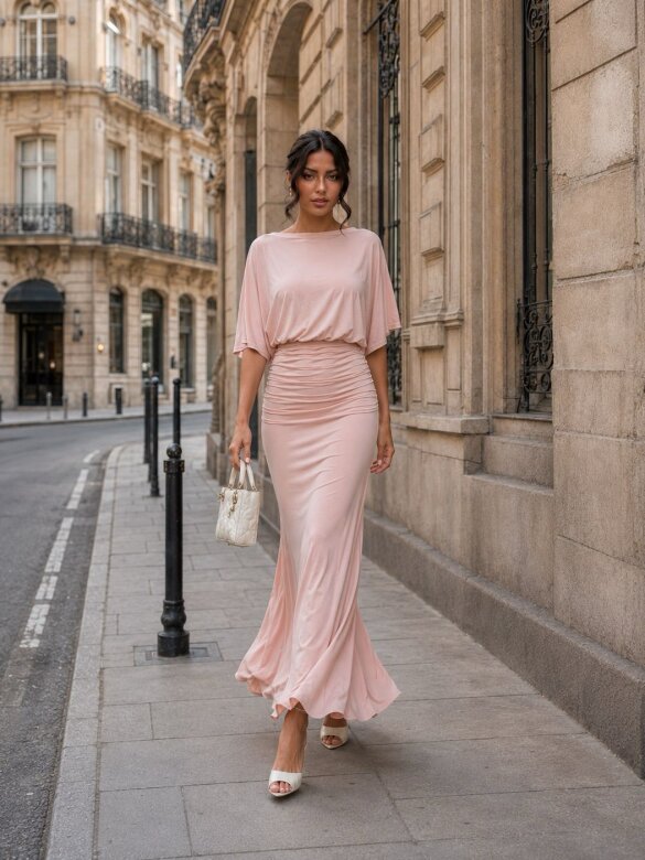Dress Feria maxi powder