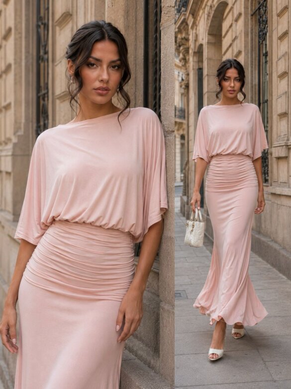Dress Feria maxi powder