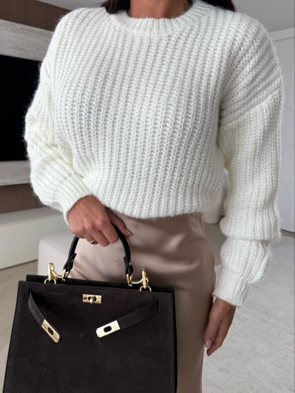 Bag Loria suede leather chocolate