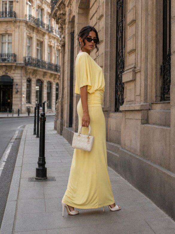 Dress Feria maxi butter yellow