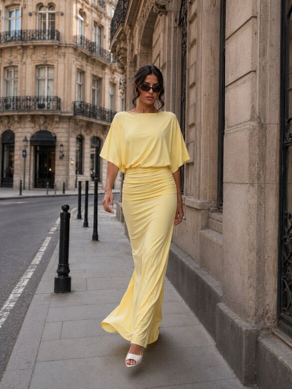 Dress Feria maxi butter yellow