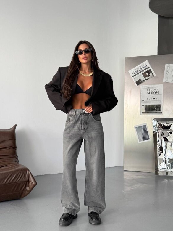 Spodnie Julian jeans ciemnoszare