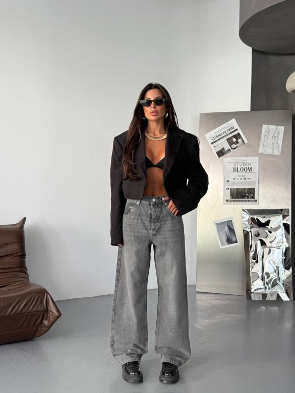 Spodnie Julian jeans ciemnoszare