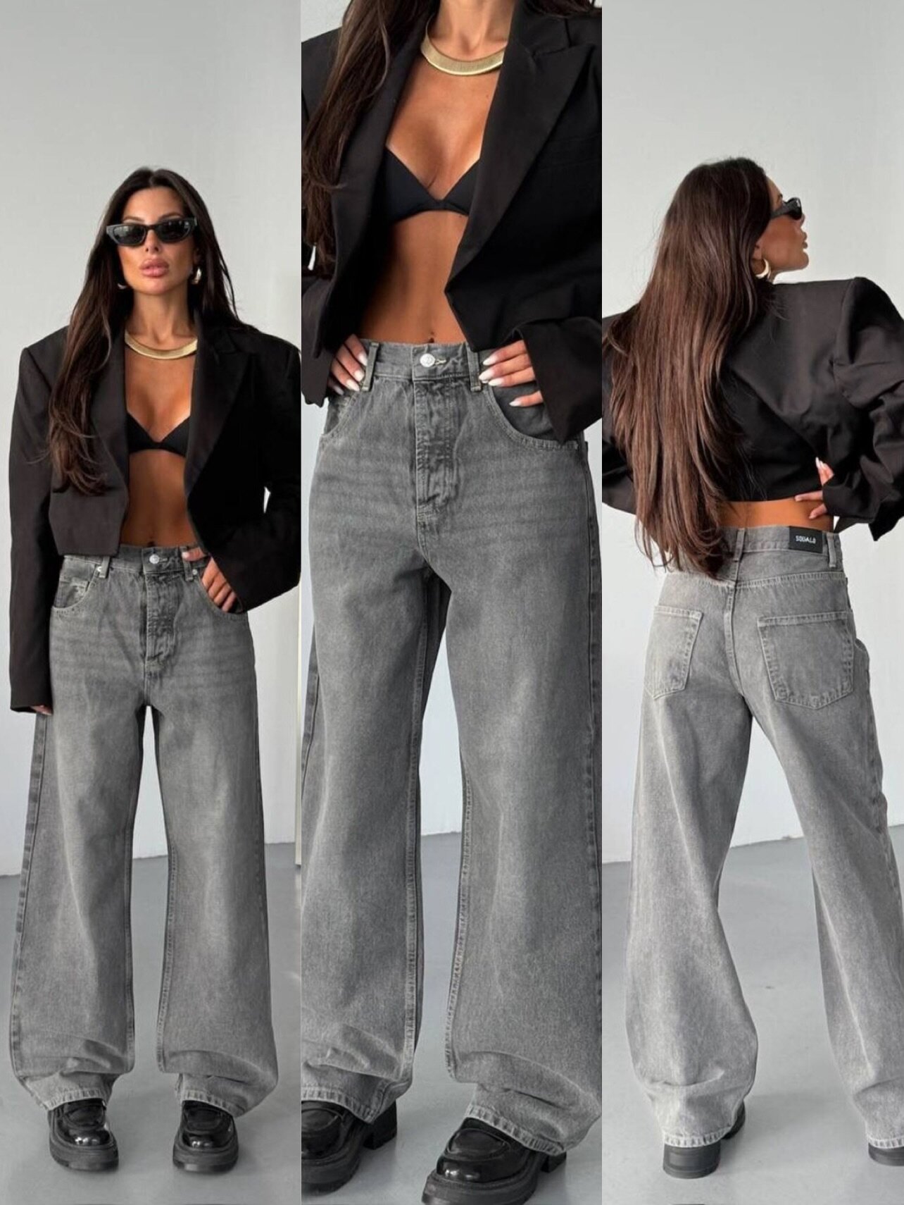 Spodnie Julian jeans ciemnoszare