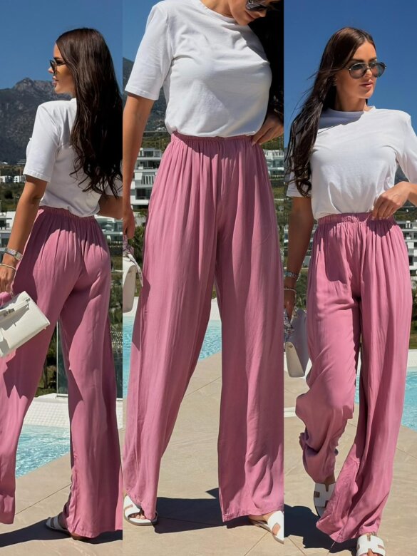 Spodnie Tincy pudrowe 