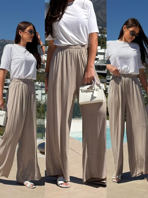 Spodnie Tincy jasnobeżowe 