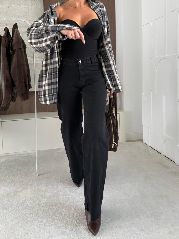 Spodnie Vinder jeans czarne 