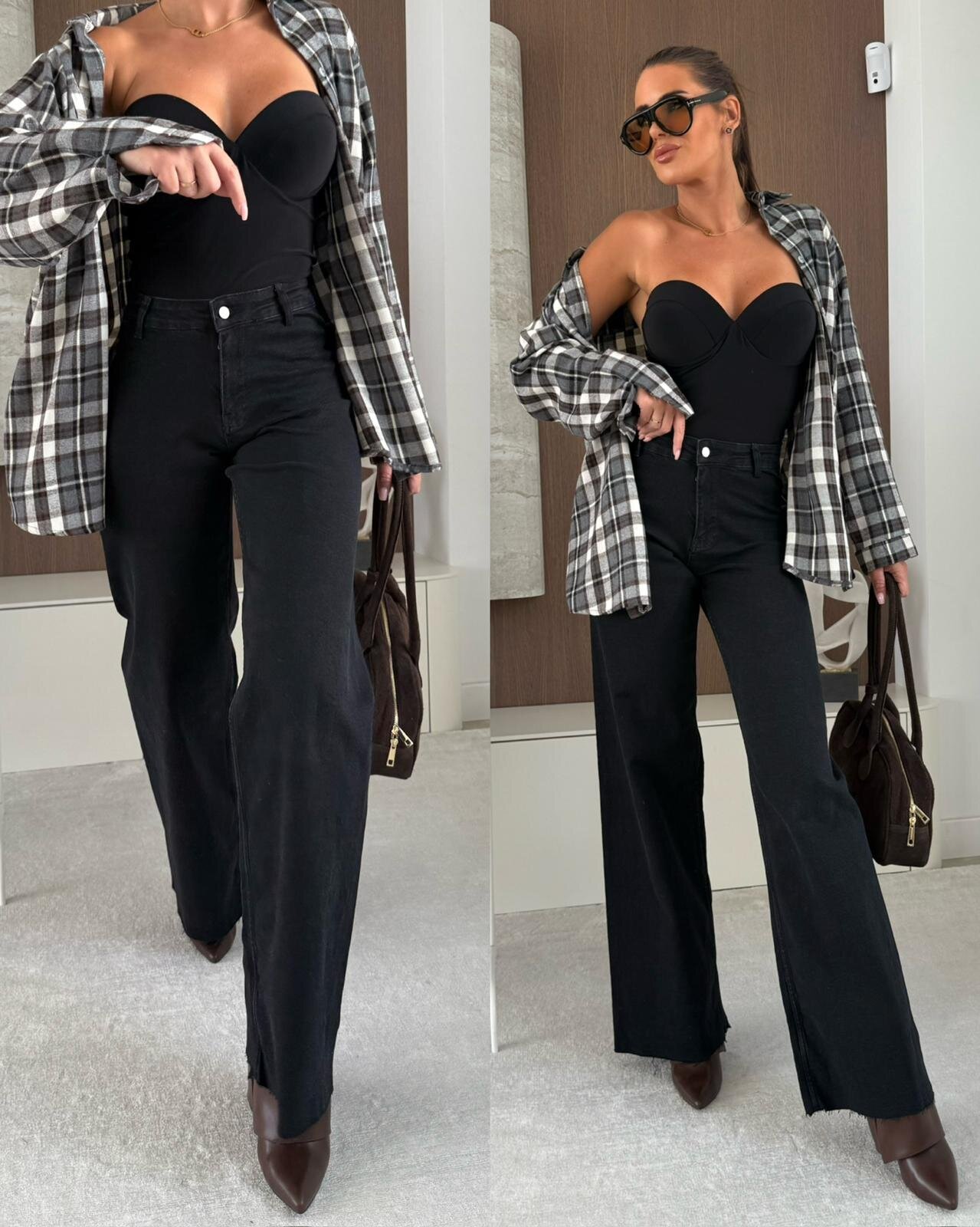 Spodnie Vinder jeans czarne 