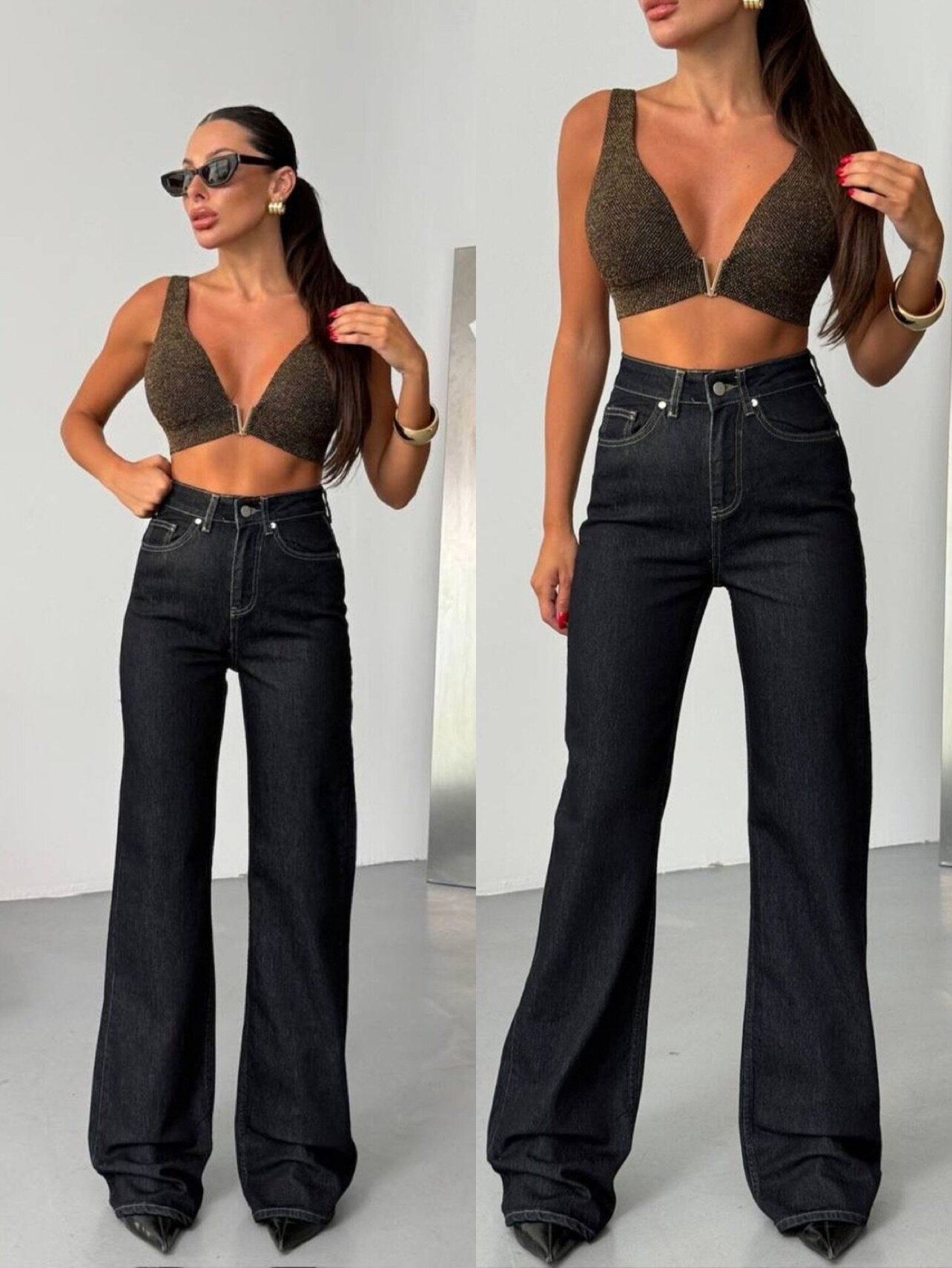 Spodnie Baines jeans ciemnoniebieskie