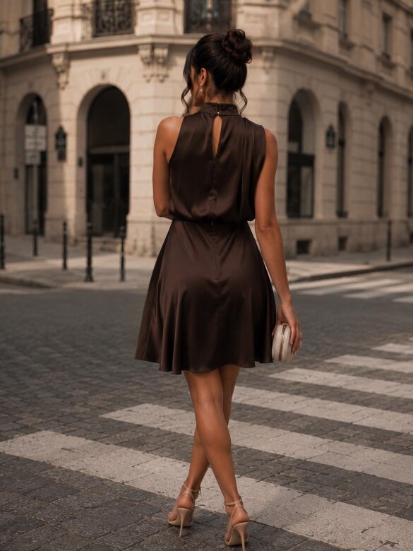 Dress Milan chocolate
