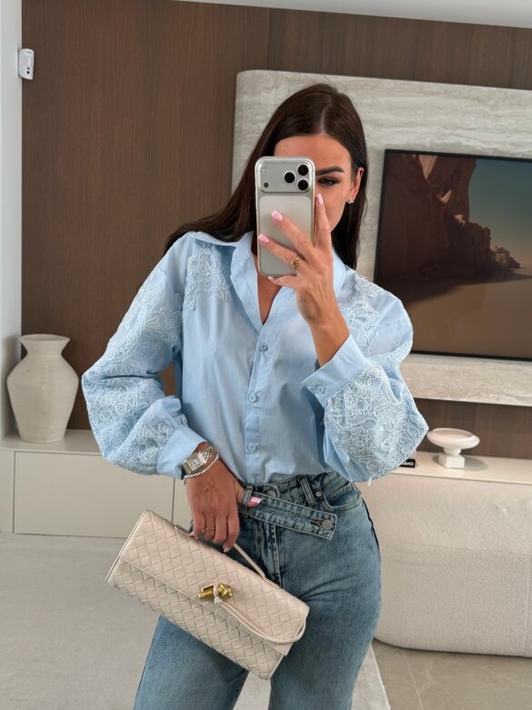 Koszula Ornella błękitna