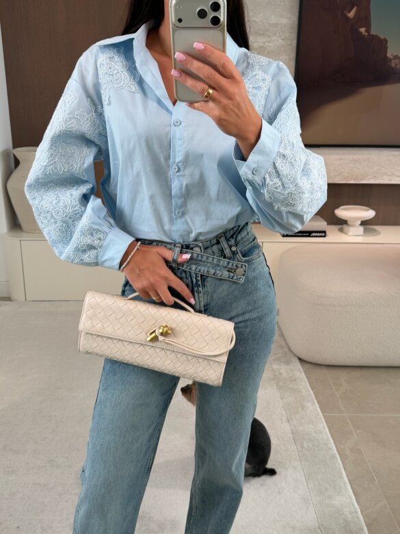 Koszula Ornella błękitna