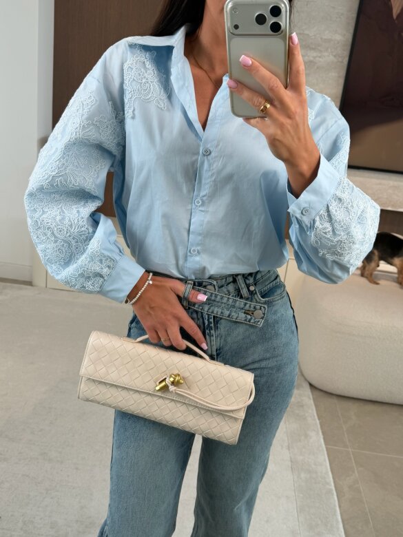 Koszula Ornella błękitna