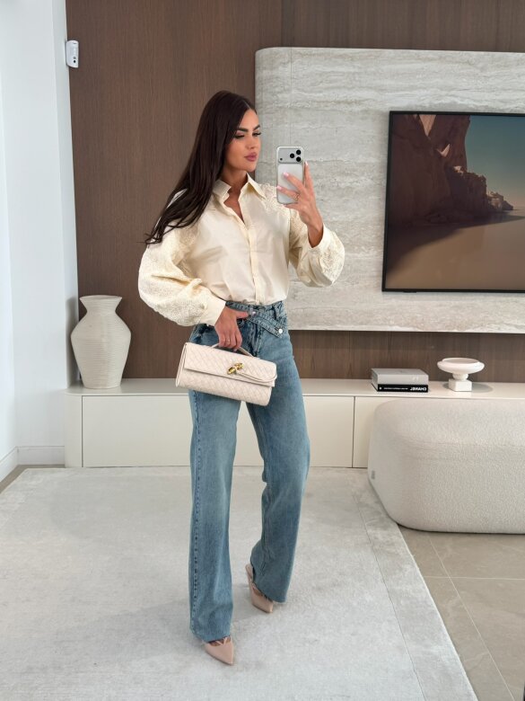 Koszula Ornella beżowa