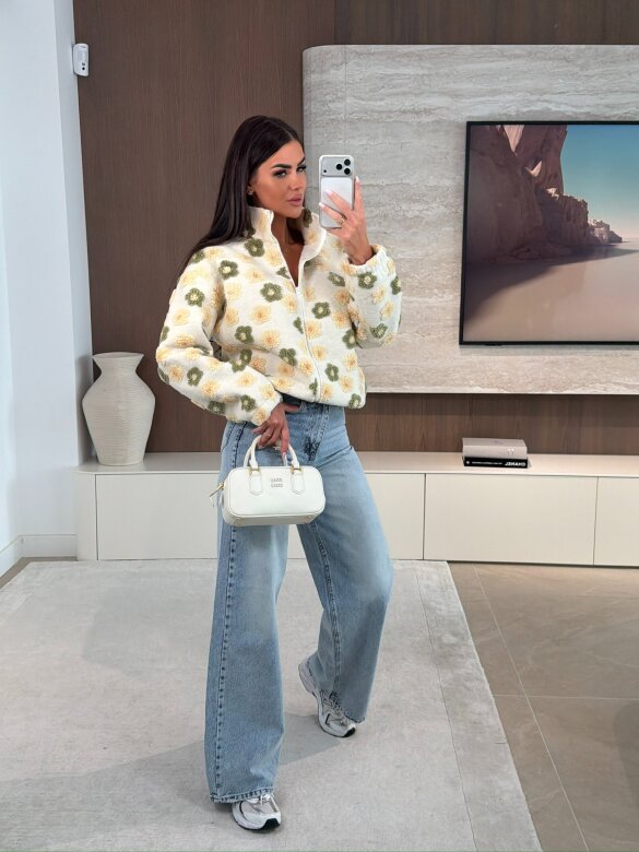 Kurtka Cavelle polarowa ecru