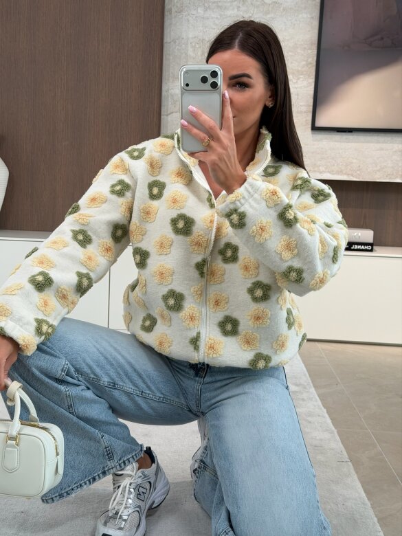 Kurtka Cavelle polarowa ecru