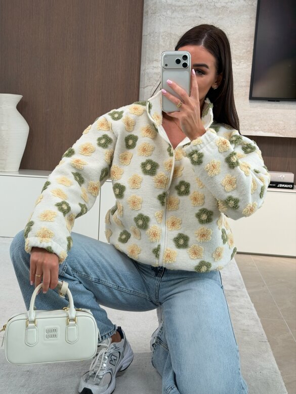 Kurtka Cavelle polarowa ecru