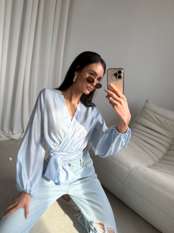 Bluzka Claresa błękitna 